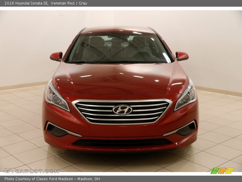 Venetian Red / Gray 2016 Hyundai Sonata SE