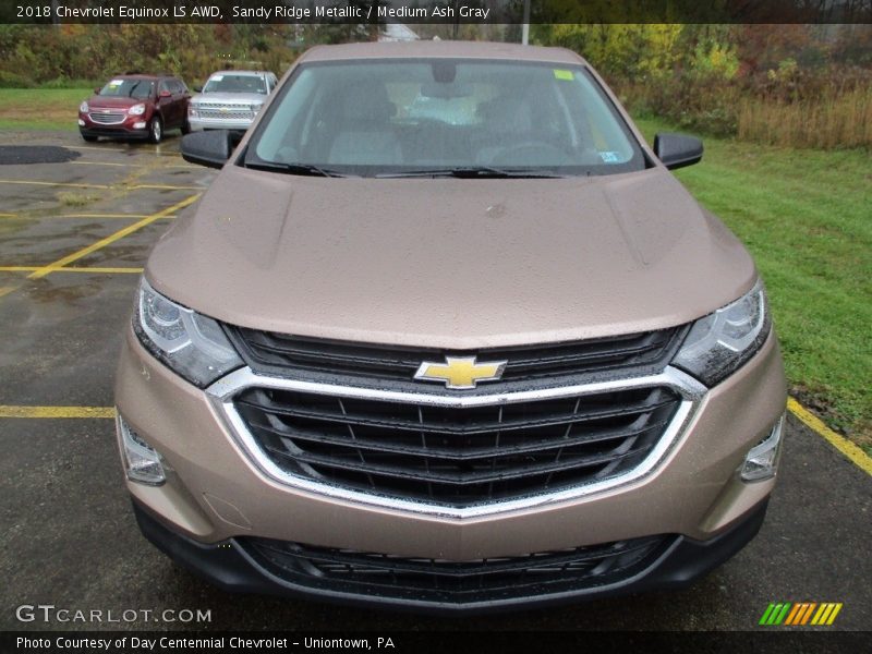 Sandy Ridge Metallic / Medium Ash Gray 2018 Chevrolet Equinox LS AWD