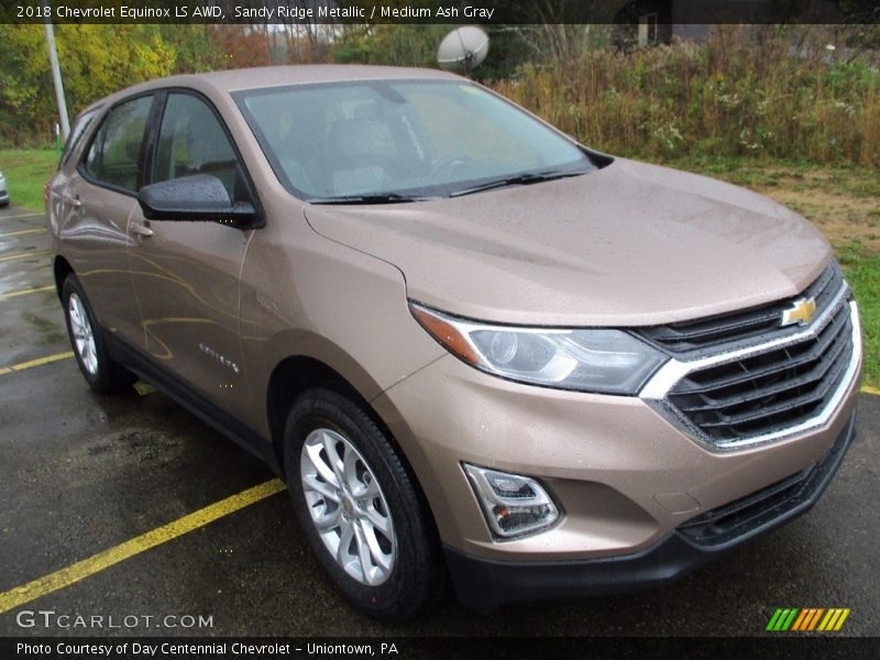 Sandy Ridge Metallic / Medium Ash Gray 2018 Chevrolet Equinox LS AWD