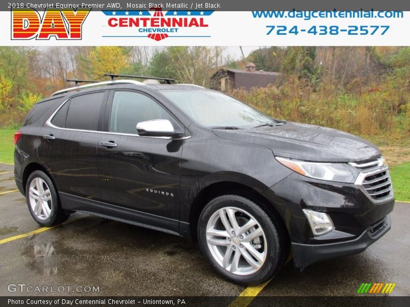 Mosaic Black Metallic / Jet Black 2018 Chevrolet Equinox Premier AWD
