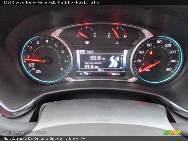 Mosaic Black Metallic / Jet Black 2018 Chevrolet Equinox Premier AWD