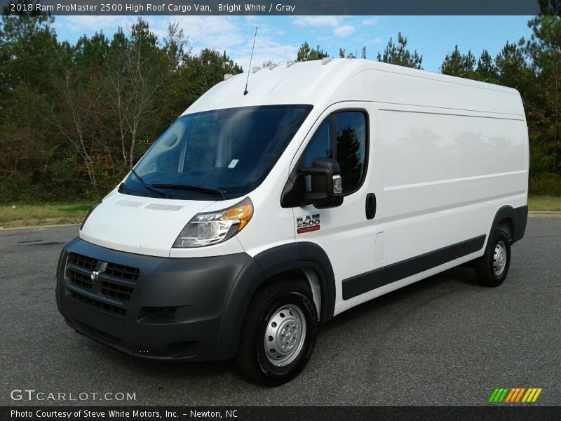 Bright White / Gray 2018 Ram ProMaster 2500 High Roof Cargo Van
