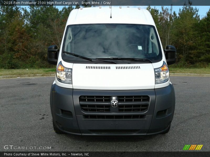Bright White / Gray 2018 Ram ProMaster 2500 High Roof Cargo Van