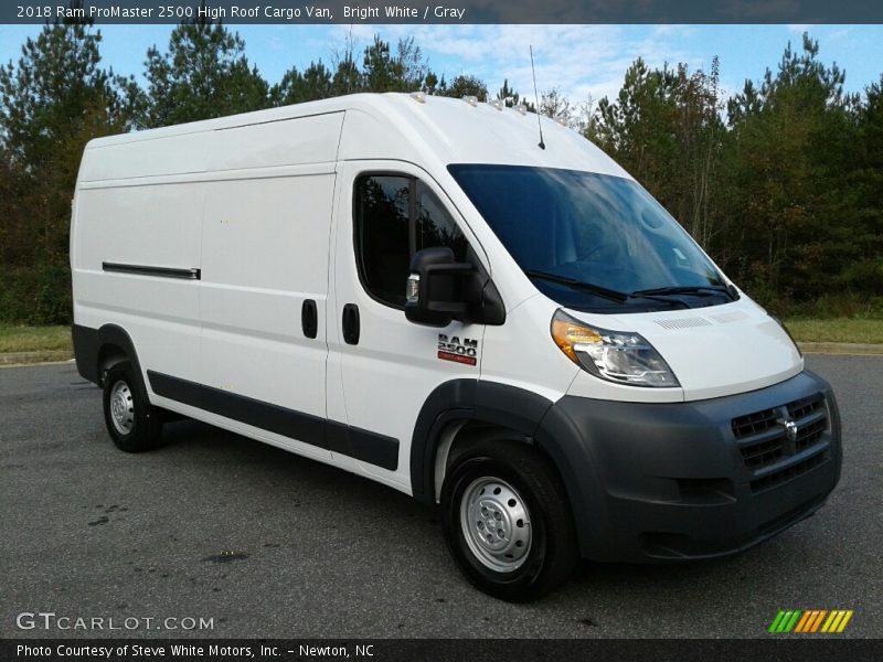 Front 3/4 View of 2018 ProMaster 2500 High Roof Cargo Van