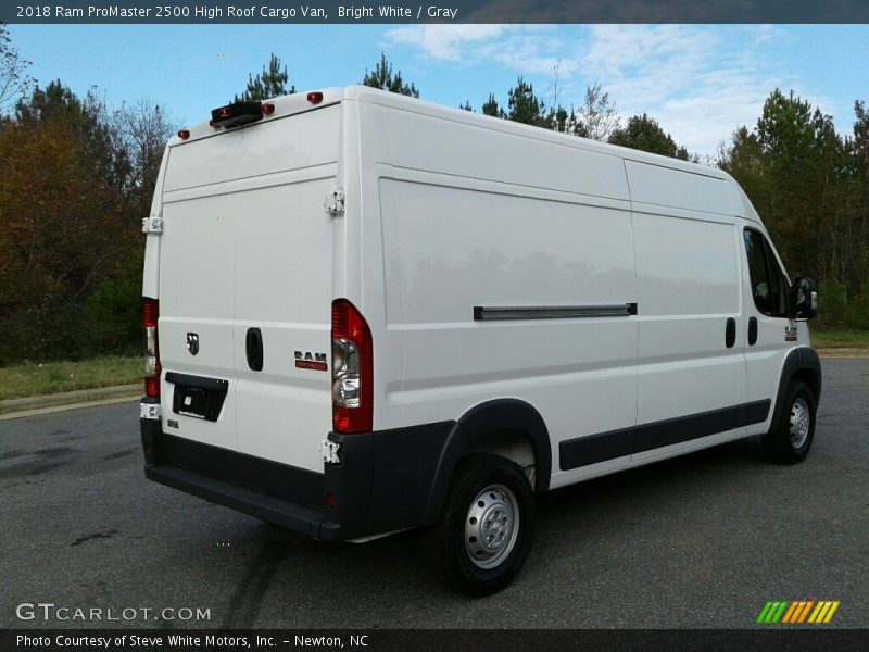 Bright White / Gray 2018 Ram ProMaster 2500 High Roof Cargo Van