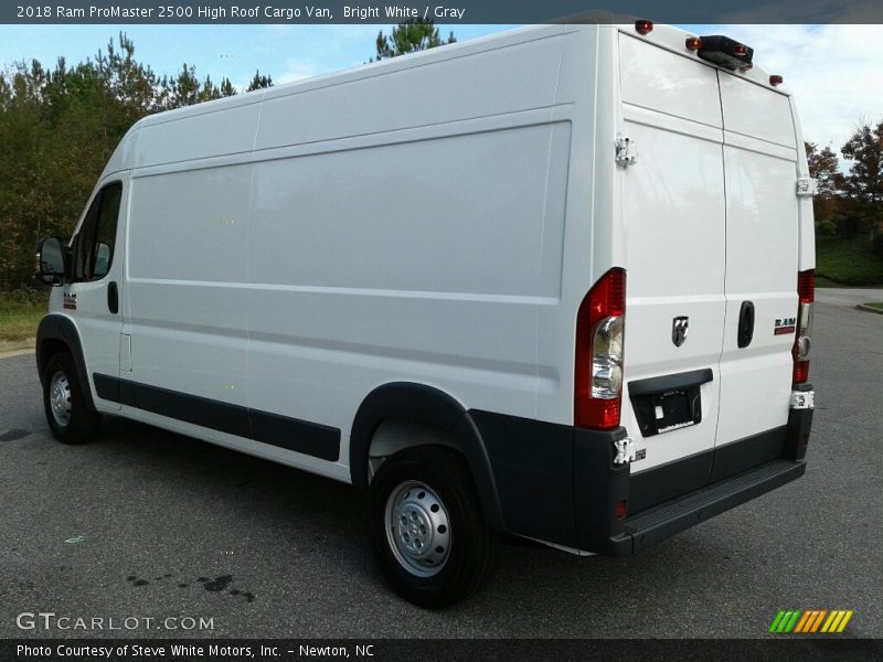 Bright White / Gray 2018 Ram ProMaster 2500 High Roof Cargo Van