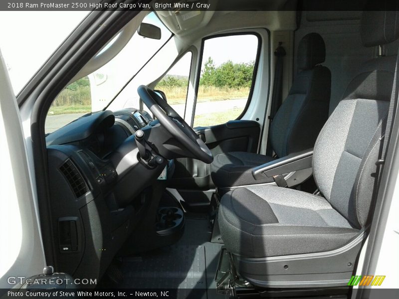 Bright White / Gray 2018 Ram ProMaster 2500 High Roof Cargo Van