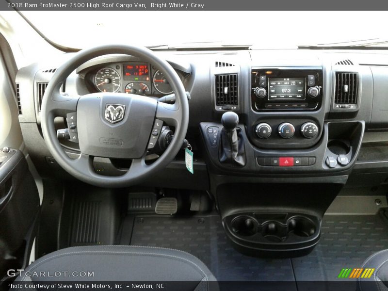 Bright White / Gray 2018 Ram ProMaster 2500 High Roof Cargo Van