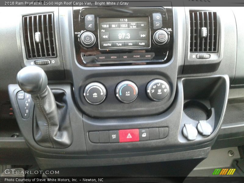 Bright White / Gray 2018 Ram ProMaster 2500 High Roof Cargo Van