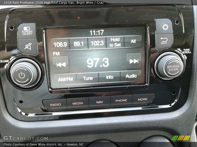 Bright White / Gray 2018 Ram ProMaster 2500 High Roof Cargo Van