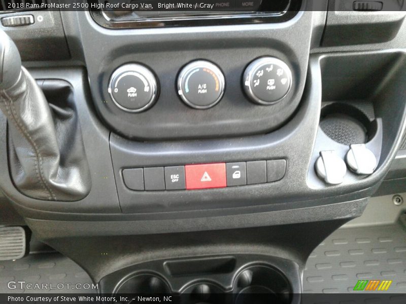 Bright White / Gray 2018 Ram ProMaster 2500 High Roof Cargo Van