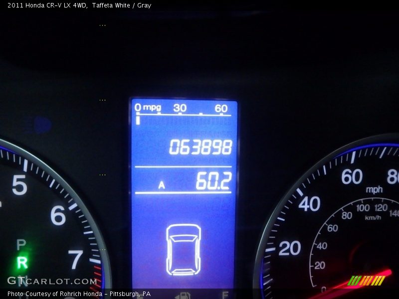 Taffeta White / Gray 2011 Honda CR-V LX 4WD