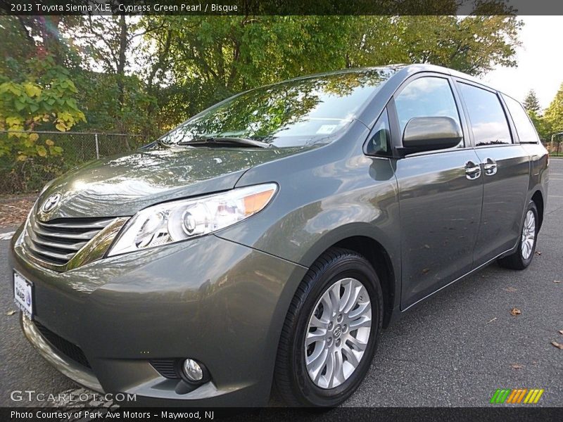 Cypress Green Pearl / Bisque 2013 Toyota Sienna XLE