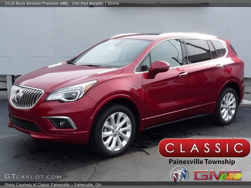 Chili Red Metallilc / Ebony 2018 Buick Envision Premium AWD