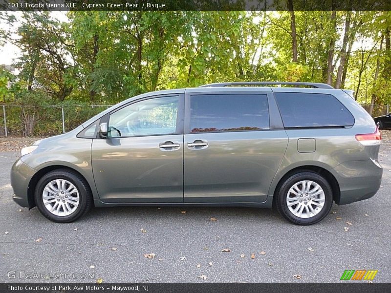 Cypress Green Pearl / Bisque 2013 Toyota Sienna XLE