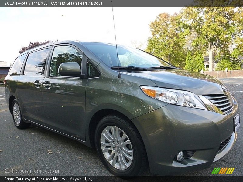 Cypress Green Pearl / Bisque 2013 Toyota Sienna XLE