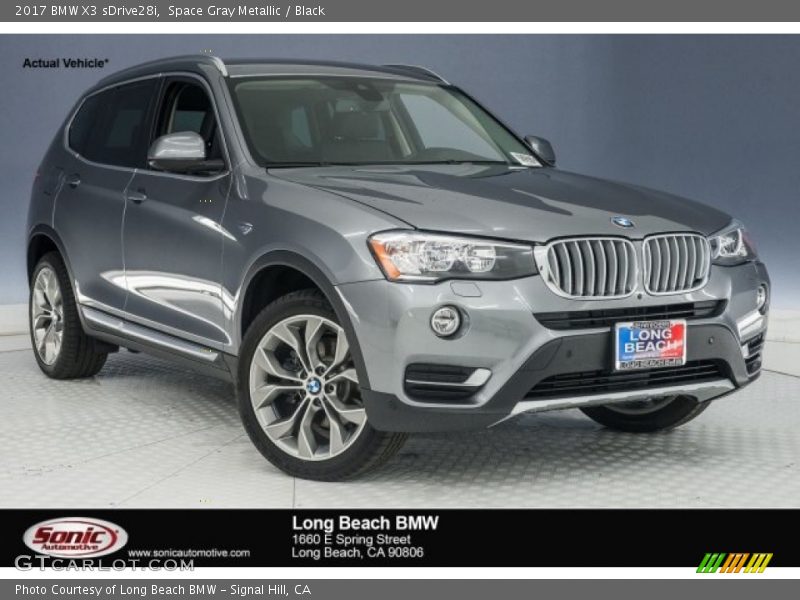 Space Gray Metallic / Black 2017 BMW X3 sDrive28i