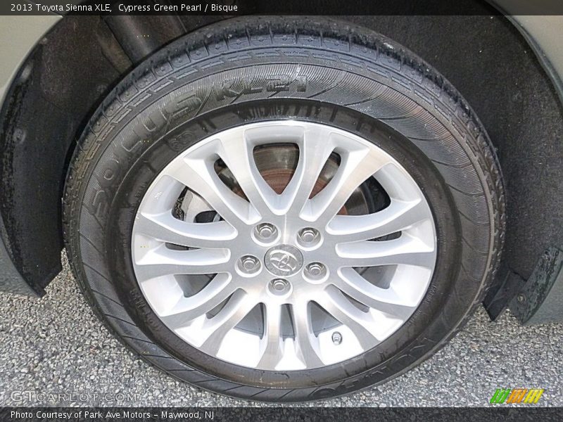 Cypress Green Pearl / Bisque 2013 Toyota Sienna XLE