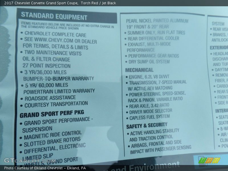 Torch Red / Jet Black 2017 Chevrolet Corvette Grand Sport Coupe