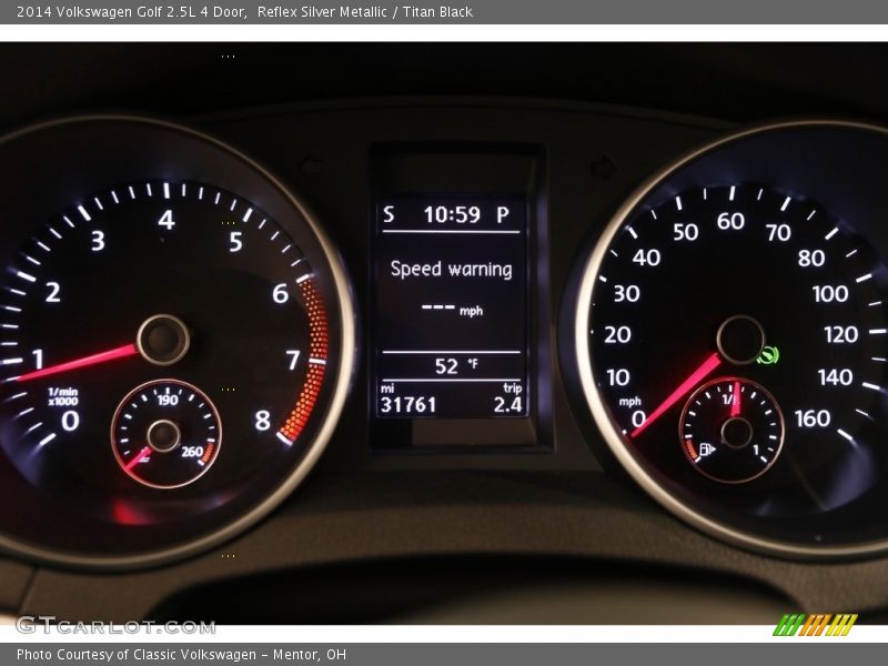 Reflex Silver Metallic / Titan Black 2014 Volkswagen Golf 2.5L 4 Door