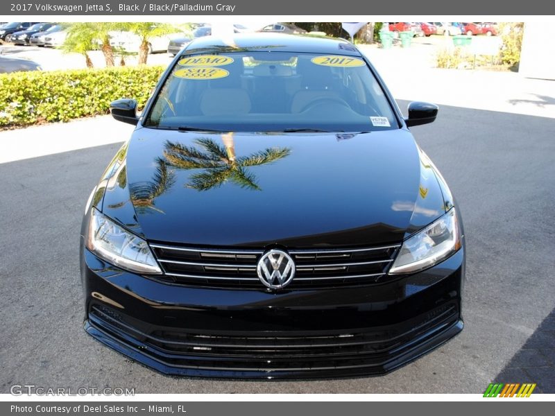 Black / Black/Palladium Gray 2017 Volkswagen Jetta S