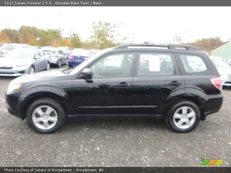 Obsidian Black Pearl / Black 2011 Subaru Forester 2.5 X