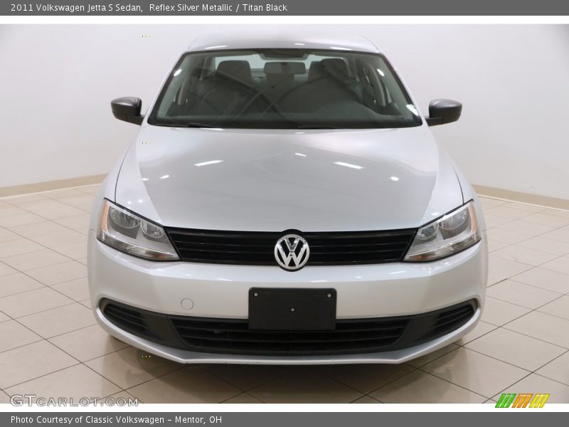 Reflex Silver Metallic / Titan Black 2011 Volkswagen Jetta S Sedan
