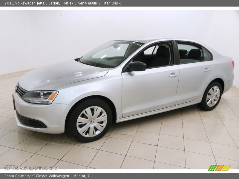 Reflex Silver Metallic / Titan Black 2011 Volkswagen Jetta S Sedan