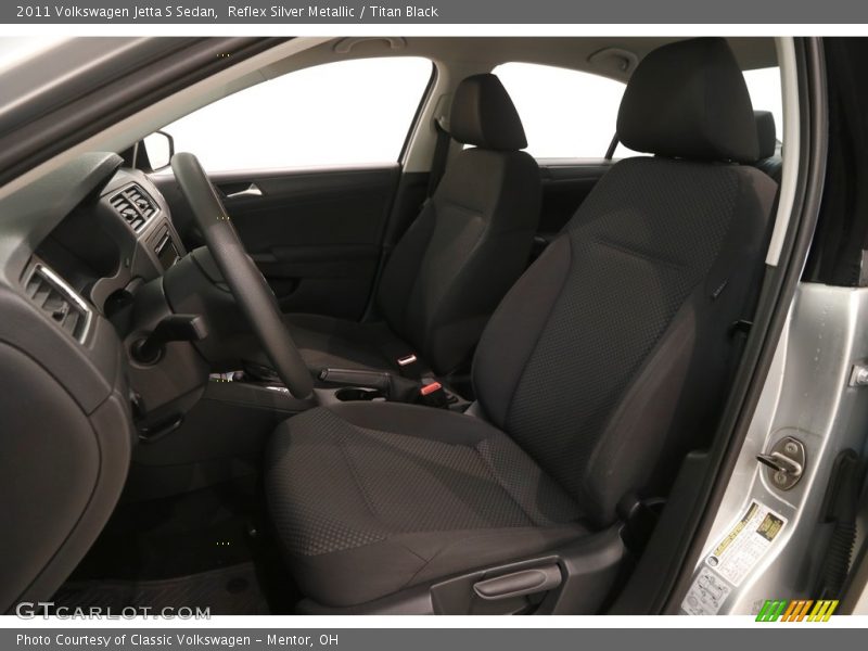 Reflex Silver Metallic / Titan Black 2011 Volkswagen Jetta S Sedan