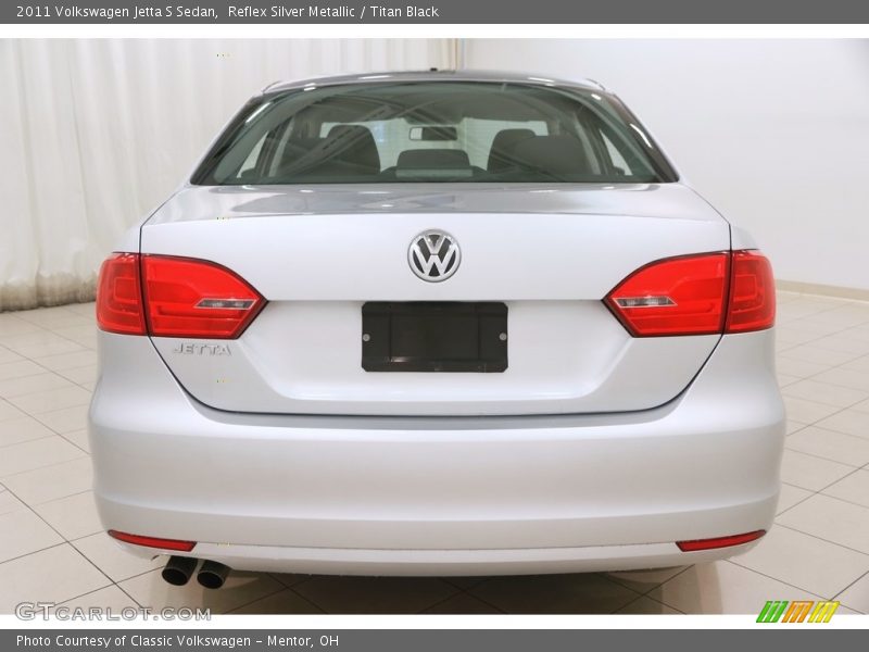 Reflex Silver Metallic / Titan Black 2011 Volkswagen Jetta S Sedan