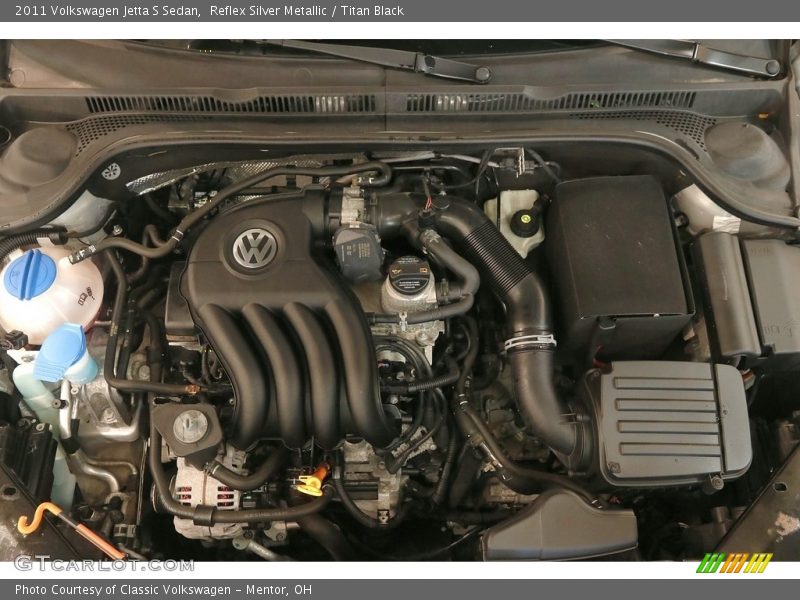 Reflex Silver Metallic / Titan Black 2011 Volkswagen Jetta S Sedan
