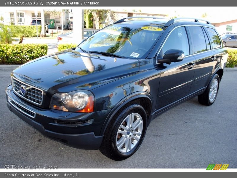 Oyster Grey Metallic / Off Black 2011 Volvo XC90 3.2
