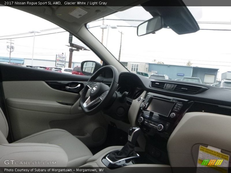 Glacier White / Light Gray 2017 Nissan Rogue Sport SL AWD