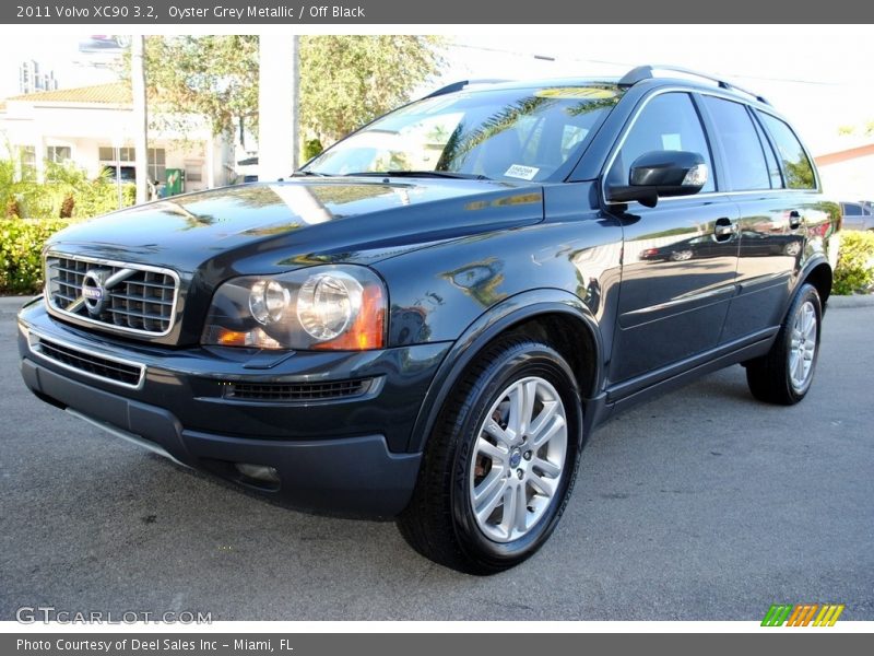 Oyster Grey Metallic / Off Black 2011 Volvo XC90 3.2
