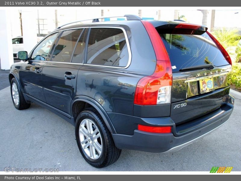 Oyster Grey Metallic / Off Black 2011 Volvo XC90 3.2