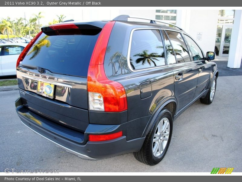 Oyster Grey Metallic / Off Black 2011 Volvo XC90 3.2