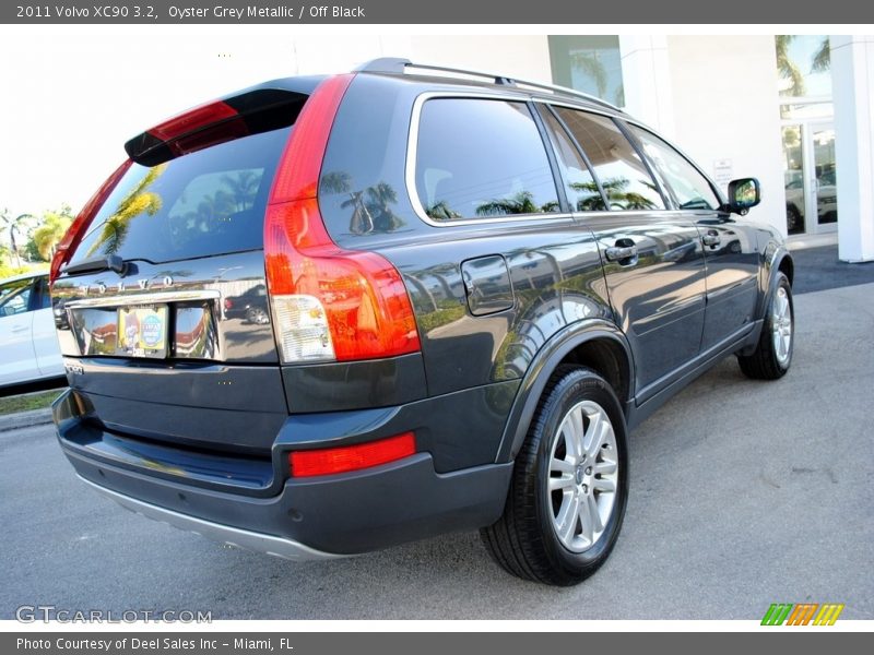 Oyster Grey Metallic / Off Black 2011 Volvo XC90 3.2