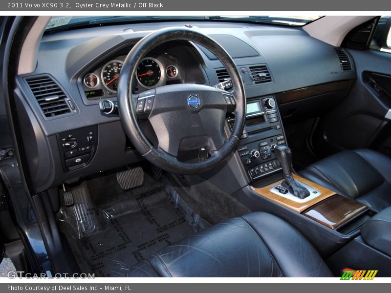 Oyster Grey Metallic / Off Black 2011 Volvo XC90 3.2