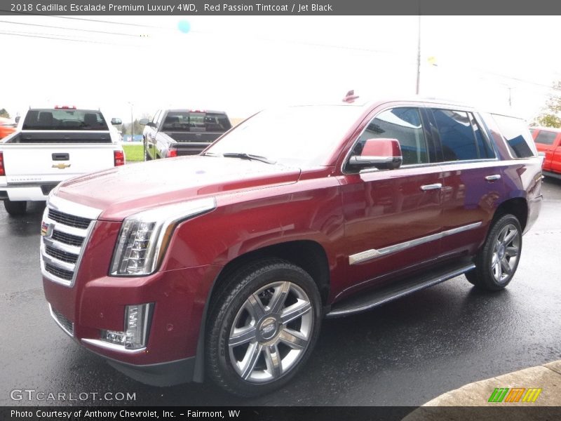 Red Passion Tintcoat / Jet Black 2018 Cadillac Escalade Premium Luxury 4WD