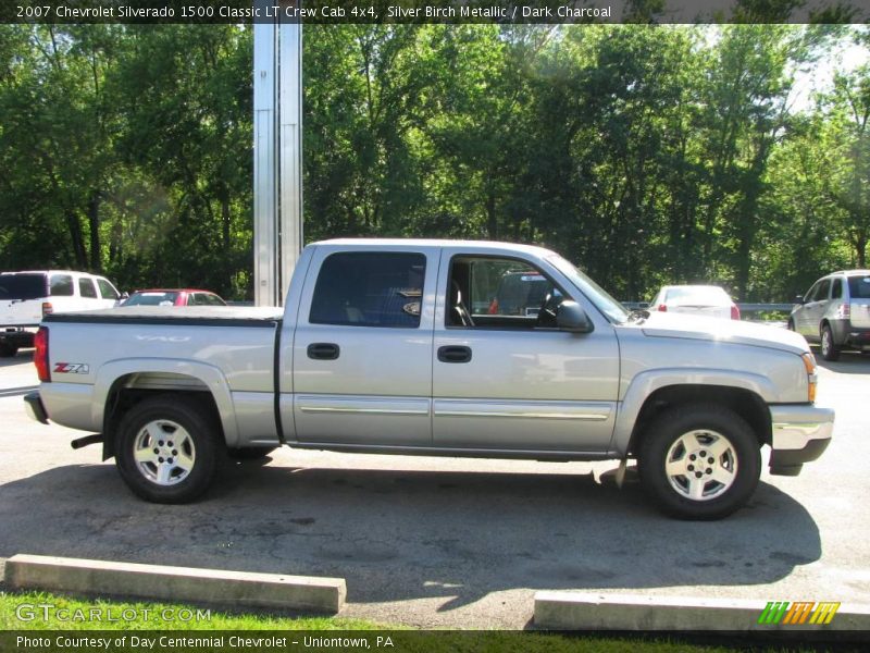 Silver Birch Metallic / Dark Charcoal 2007 Chevrolet Silverado 1500 Classic LT Crew Cab 4x4