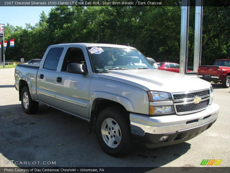 Silver Birch Metallic / Dark Charcoal 2007 Chevrolet Silverado 1500 Classic LT Crew Cab 4x4
