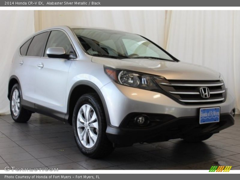 Alabaster Silver Metallic / Black 2014 Honda CR-V EX