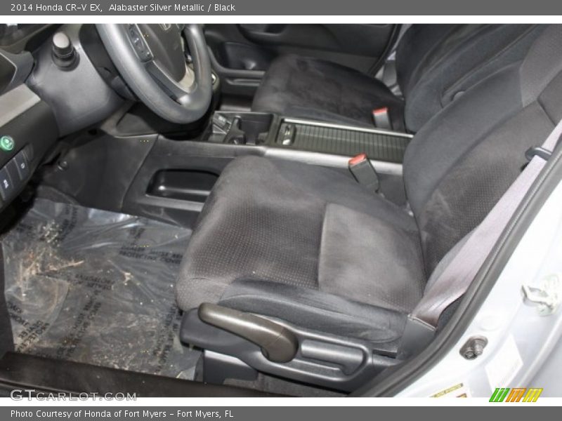 Alabaster Silver Metallic / Black 2014 Honda CR-V EX