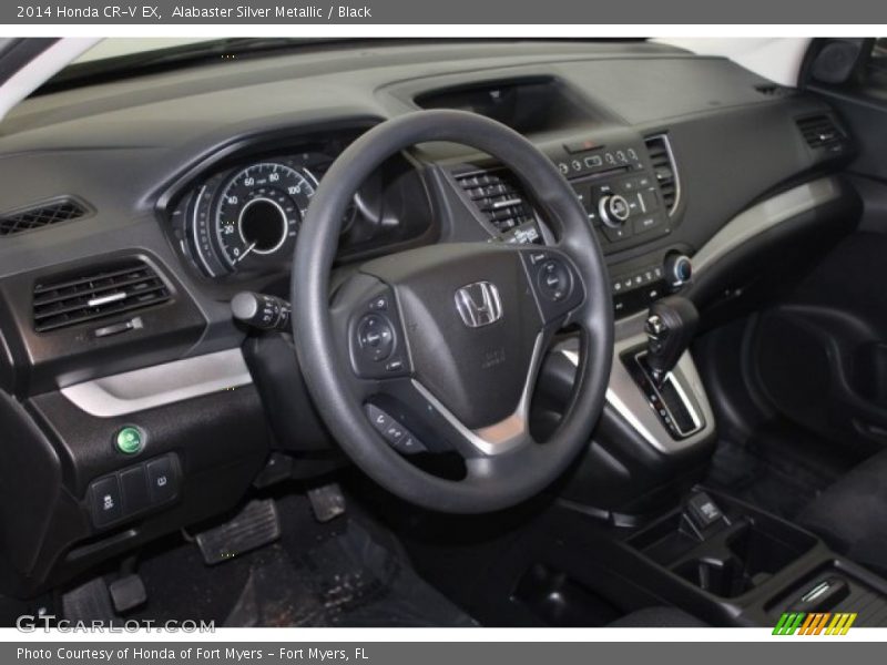 Alabaster Silver Metallic / Black 2014 Honda CR-V EX