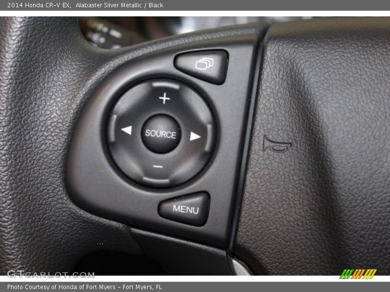 Alabaster Silver Metallic / Black 2014 Honda CR-V EX