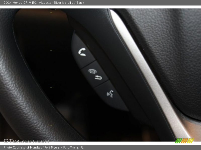 Alabaster Silver Metallic / Black 2014 Honda CR-V EX