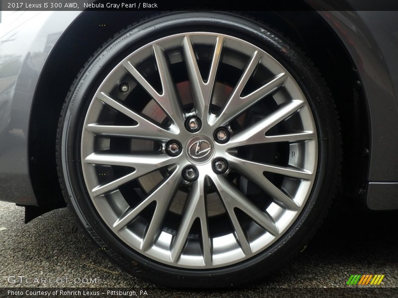 Nebula Gray Pearl / Black 2017 Lexus IS 300 AWD