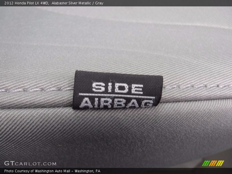 Alabaster Silver Metallic / Gray 2012 Honda Pilot LX 4WD
