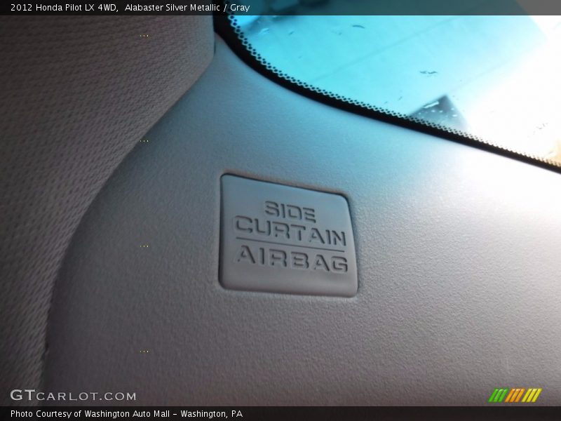 Alabaster Silver Metallic / Gray 2012 Honda Pilot LX 4WD