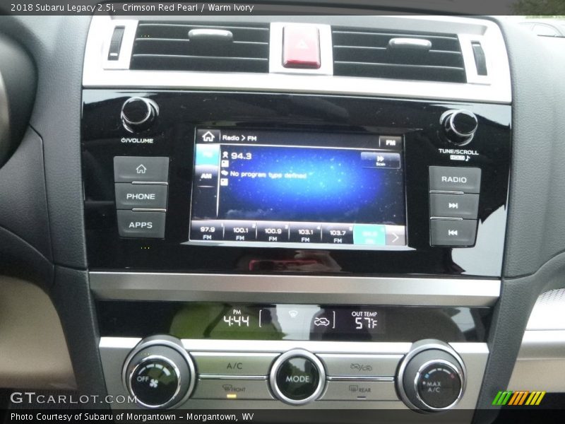 Crimson Red Pearl / Warm Ivory 2018 Subaru Legacy 2.5i